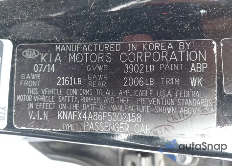 2015 Kia Forte Ex z USA, uszkodzony, nr VIN KNAFX4A86F5302158